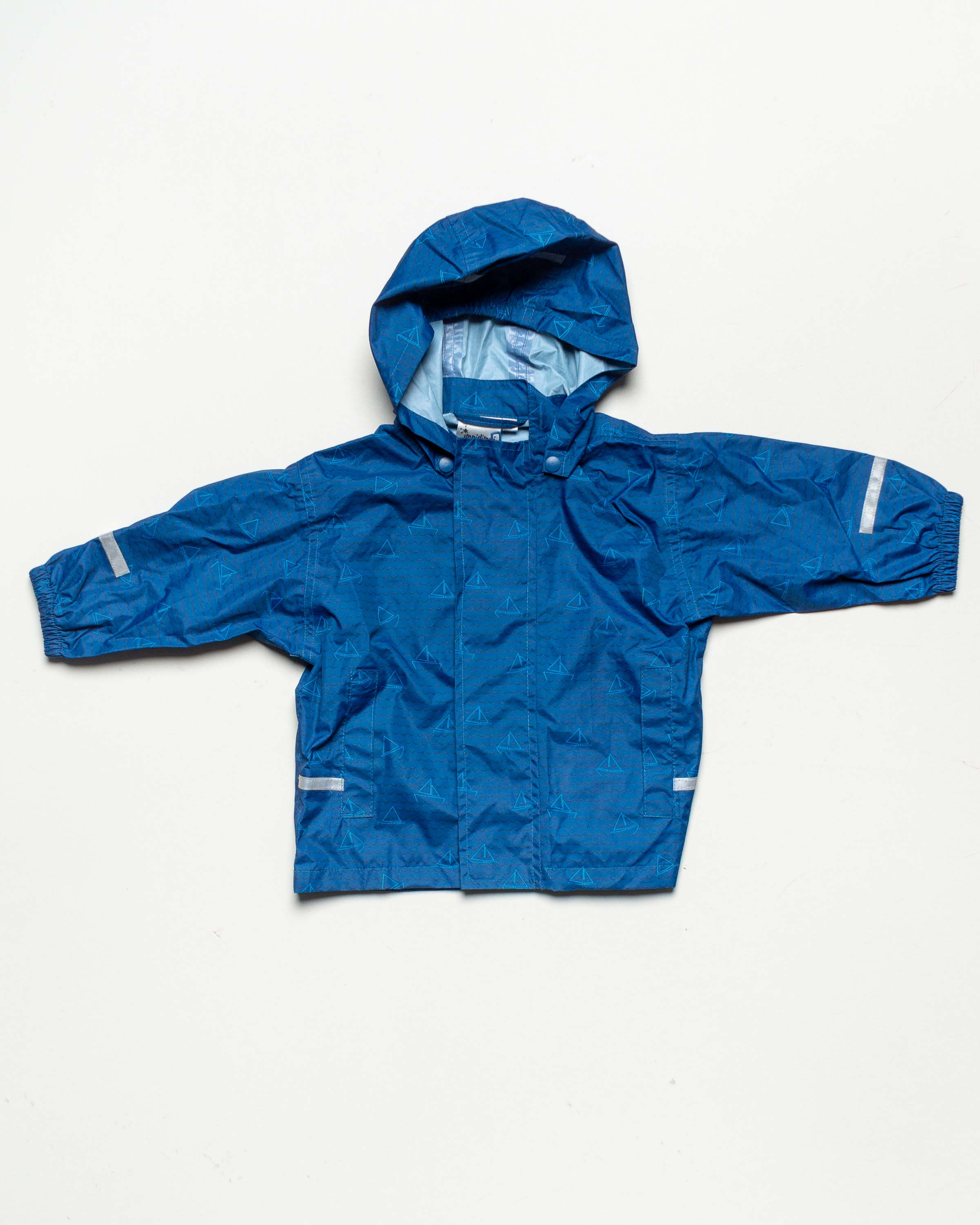 Matschjacke Gr. 74/80 - Regenjacke blau Mädchen Junge