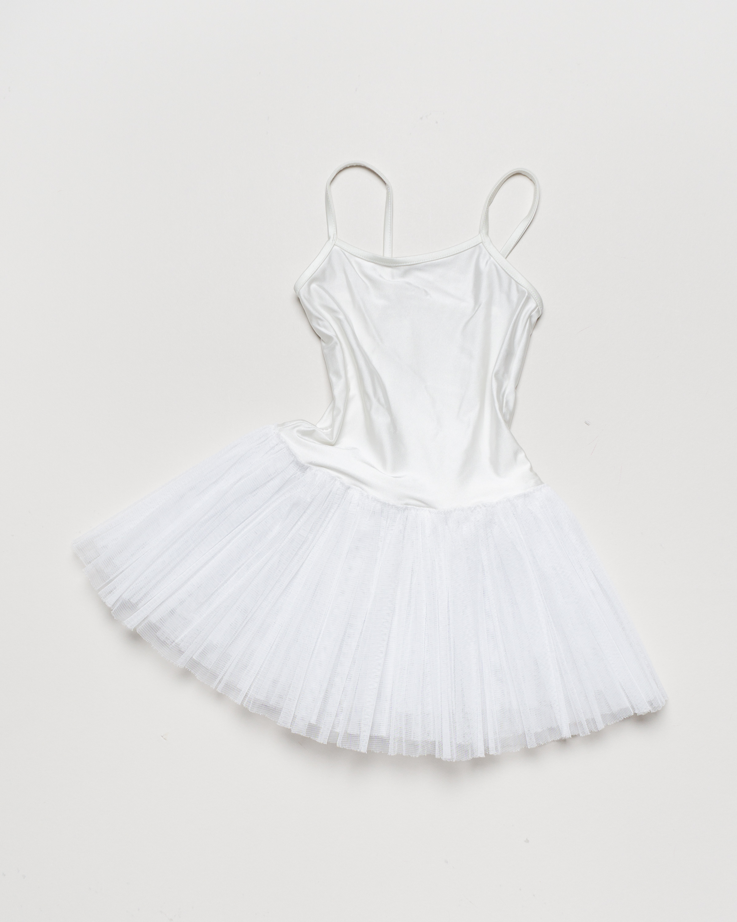 1 Teil Gr. 134/140 - Kostüm Karneval Fasching Kleid Ballett Weiß