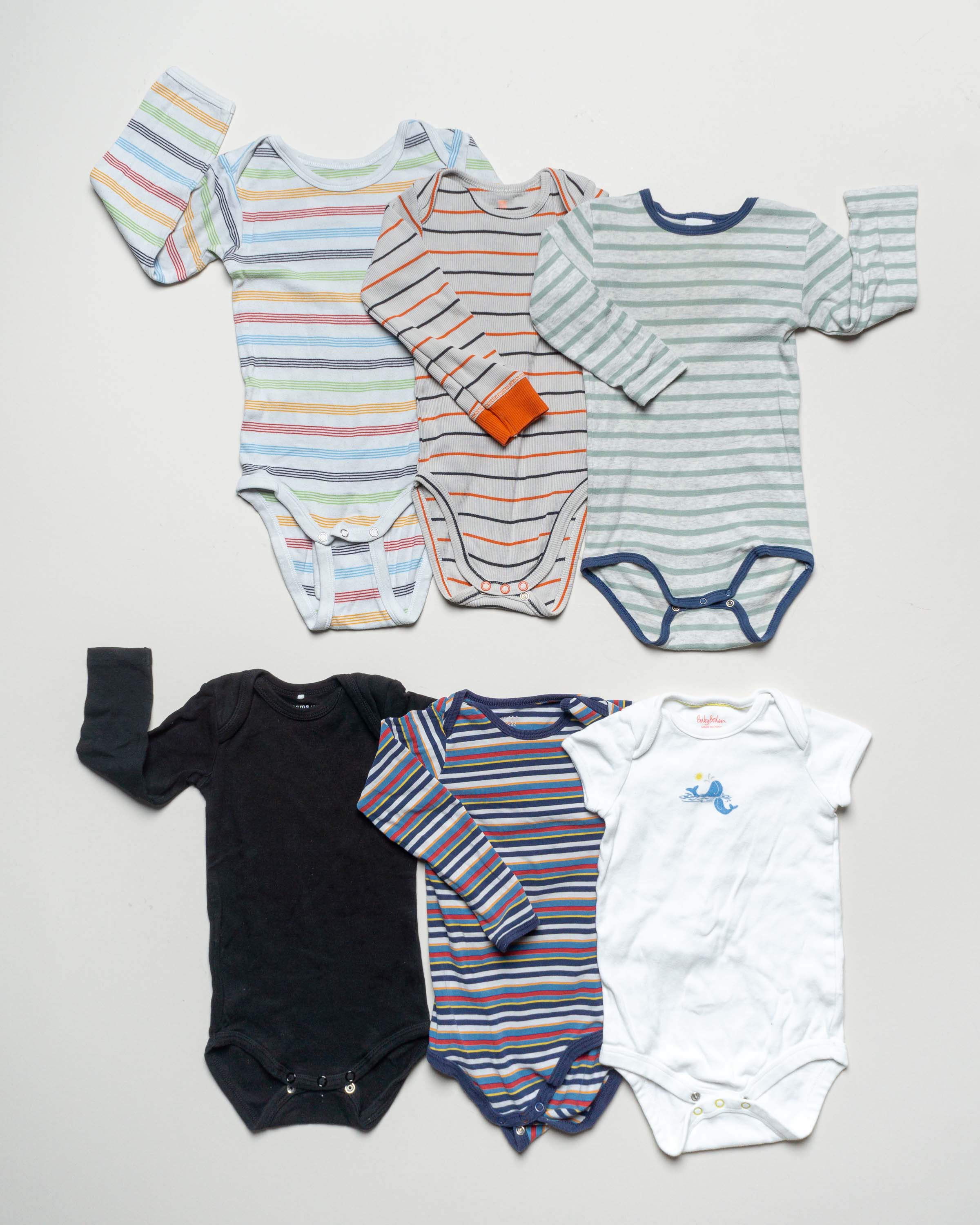 6 Bodies – Gr. 86 3x Hema 1x Bio 1x Nameit 1x BabyBoden Set Pack Mädchen Junge