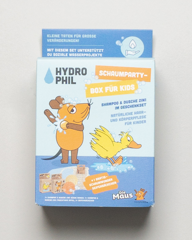 NEU Hydrophil Set Die Maus – Shampoo & Dusche 2in1 im Geschenkset Schaumparty Körperpflege