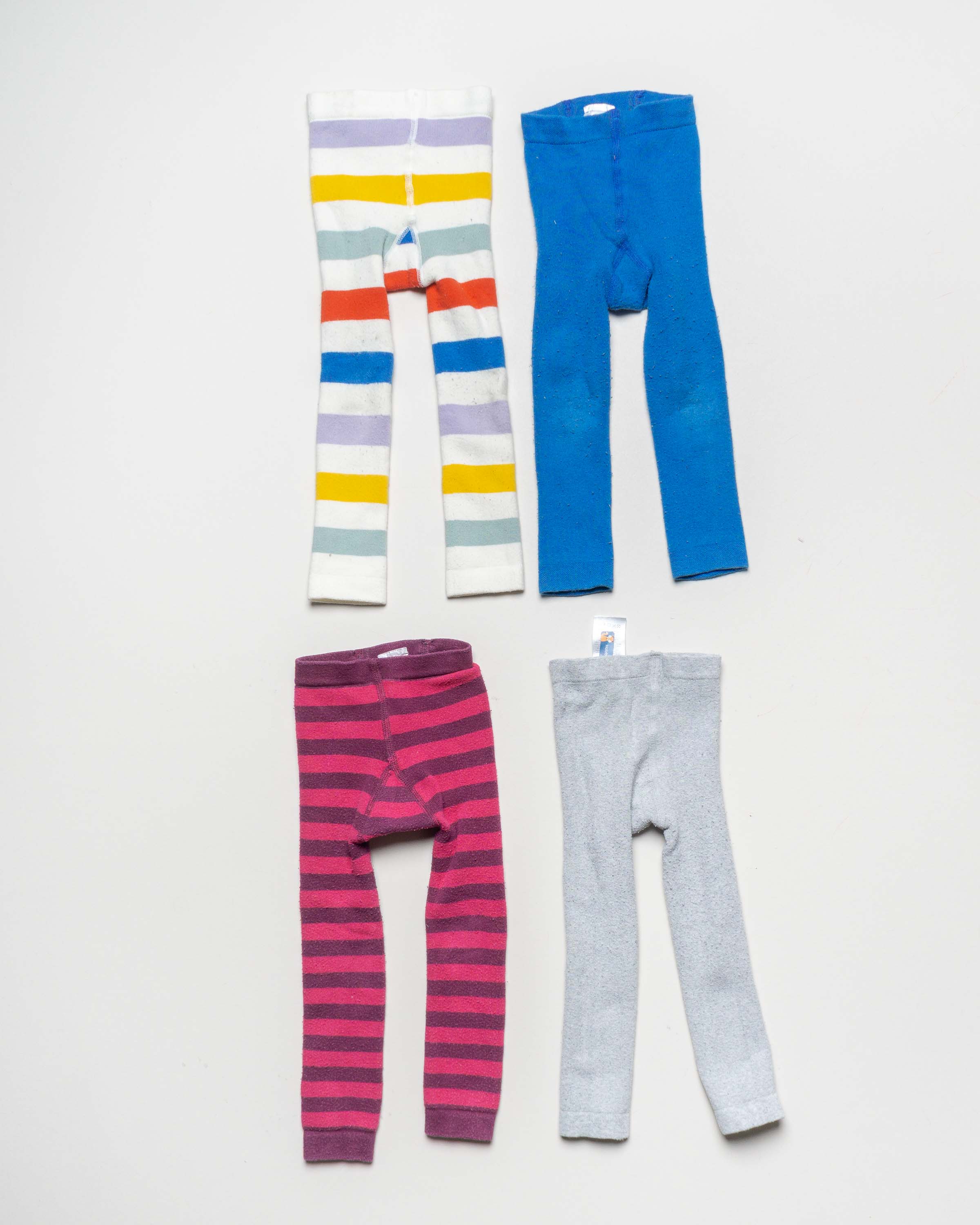 4 Leggings Gr. 98/104 – Bio Jungen Mädchen Pack Set