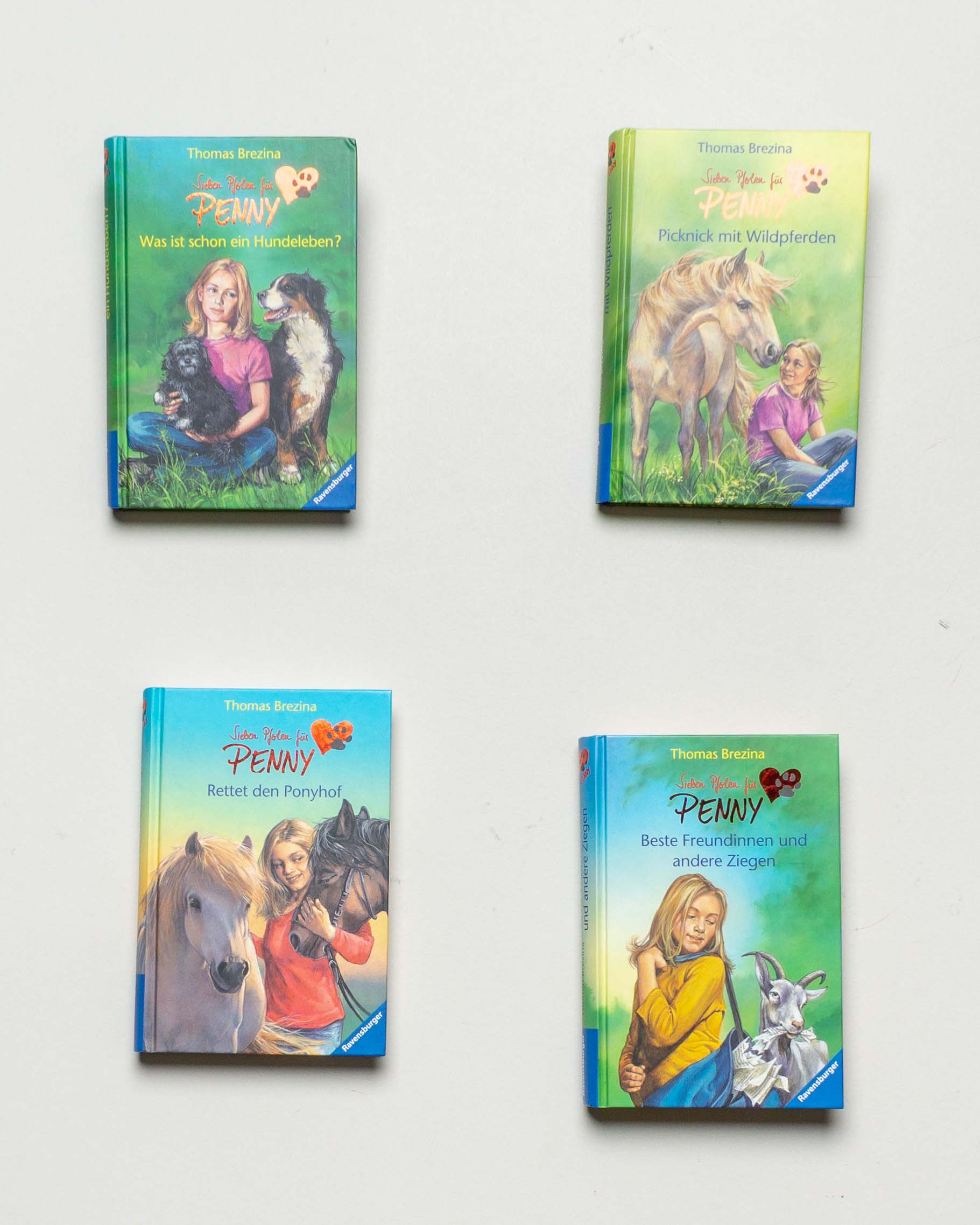 4 Bücher – Penny! Ponyhof Wildpferde Hunde Freundinnen