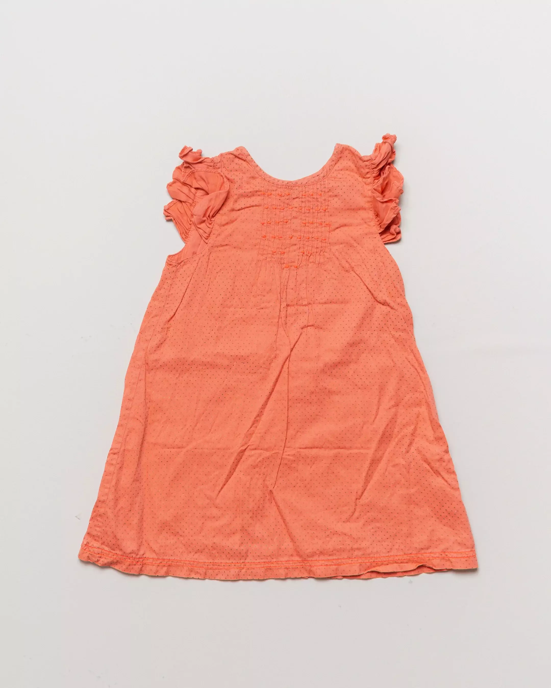 Kleid in Gr. 80 – DP...I am orange Punkte leicht luftig