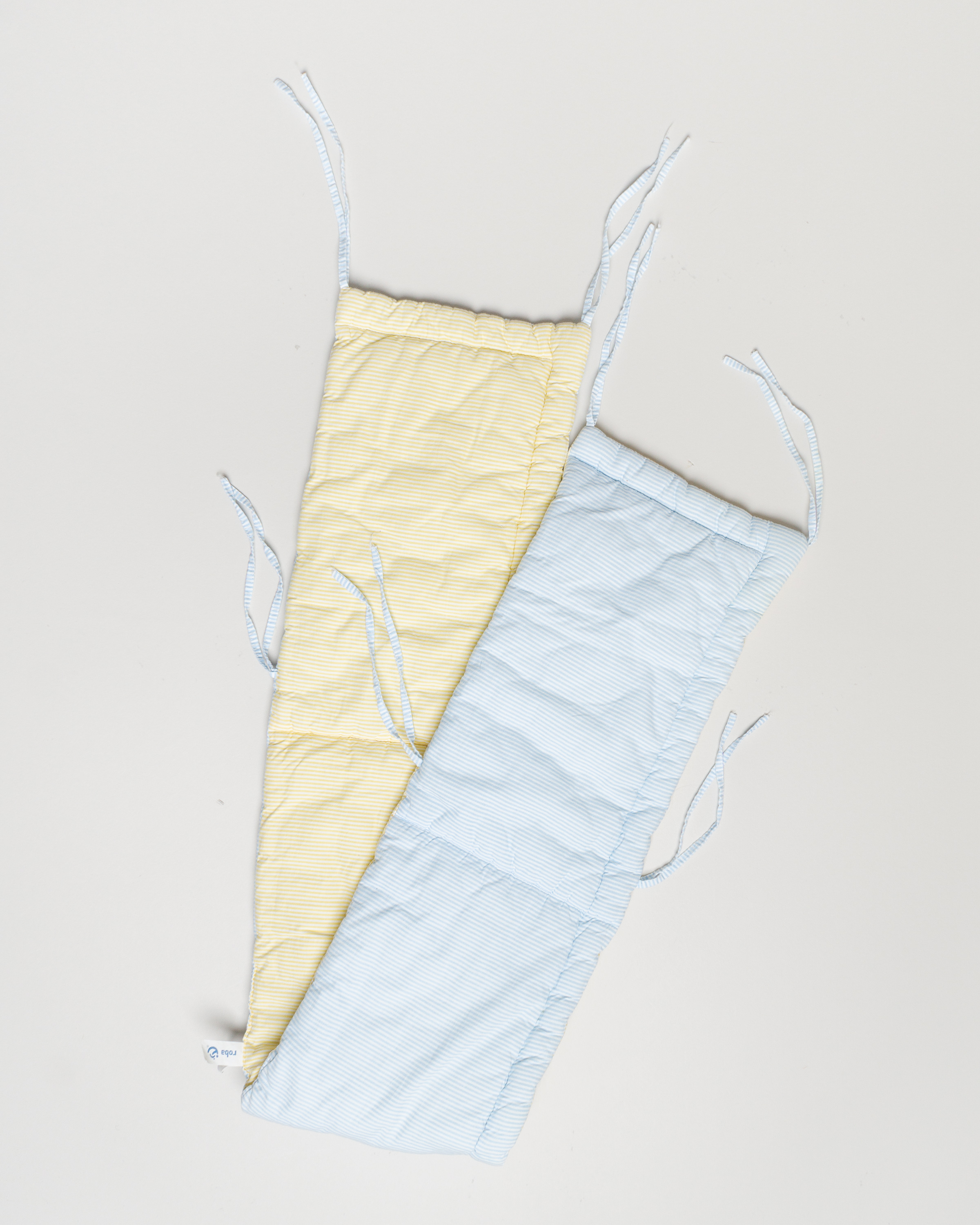 1x Nestchen  148 x 38 cm – Roba Streifen Blau Weiß Gelb