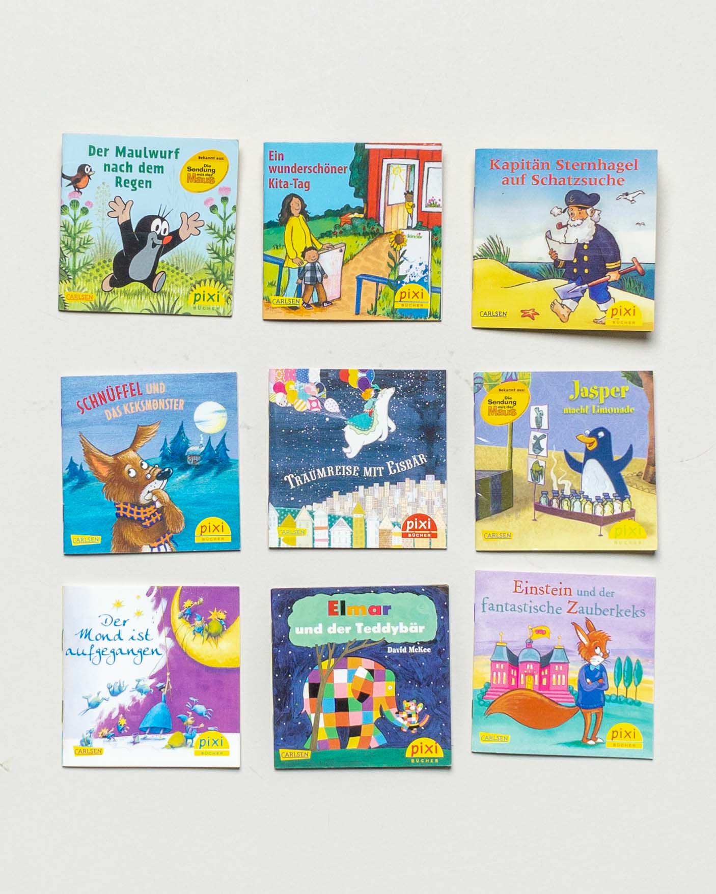 9 Pixi Bücher – Maulwurf Elmar Kita Minibücher Set