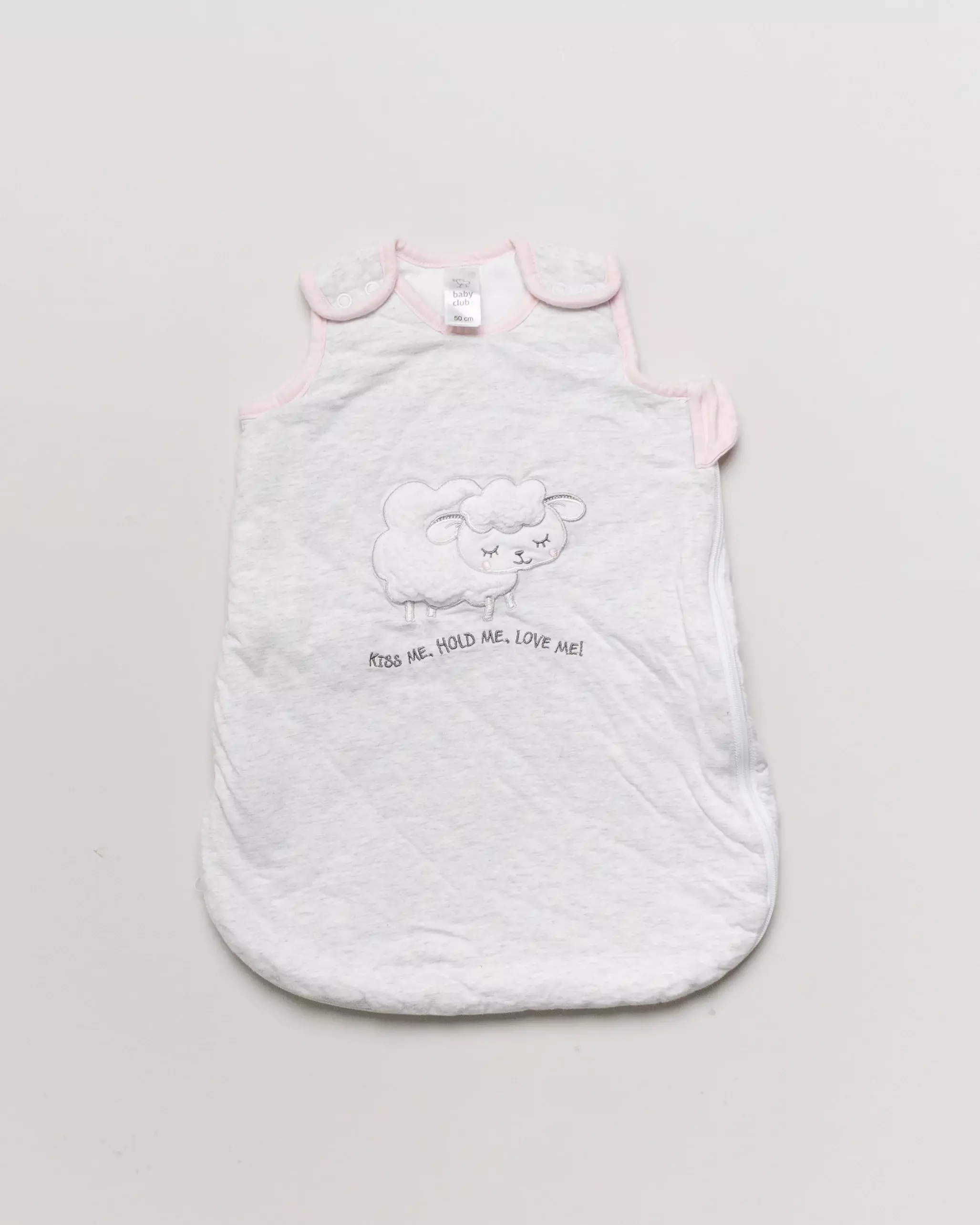 Schlafsack in Gr. 44/50/56 – gefüttert Baby Club Schaf Tiere pastell