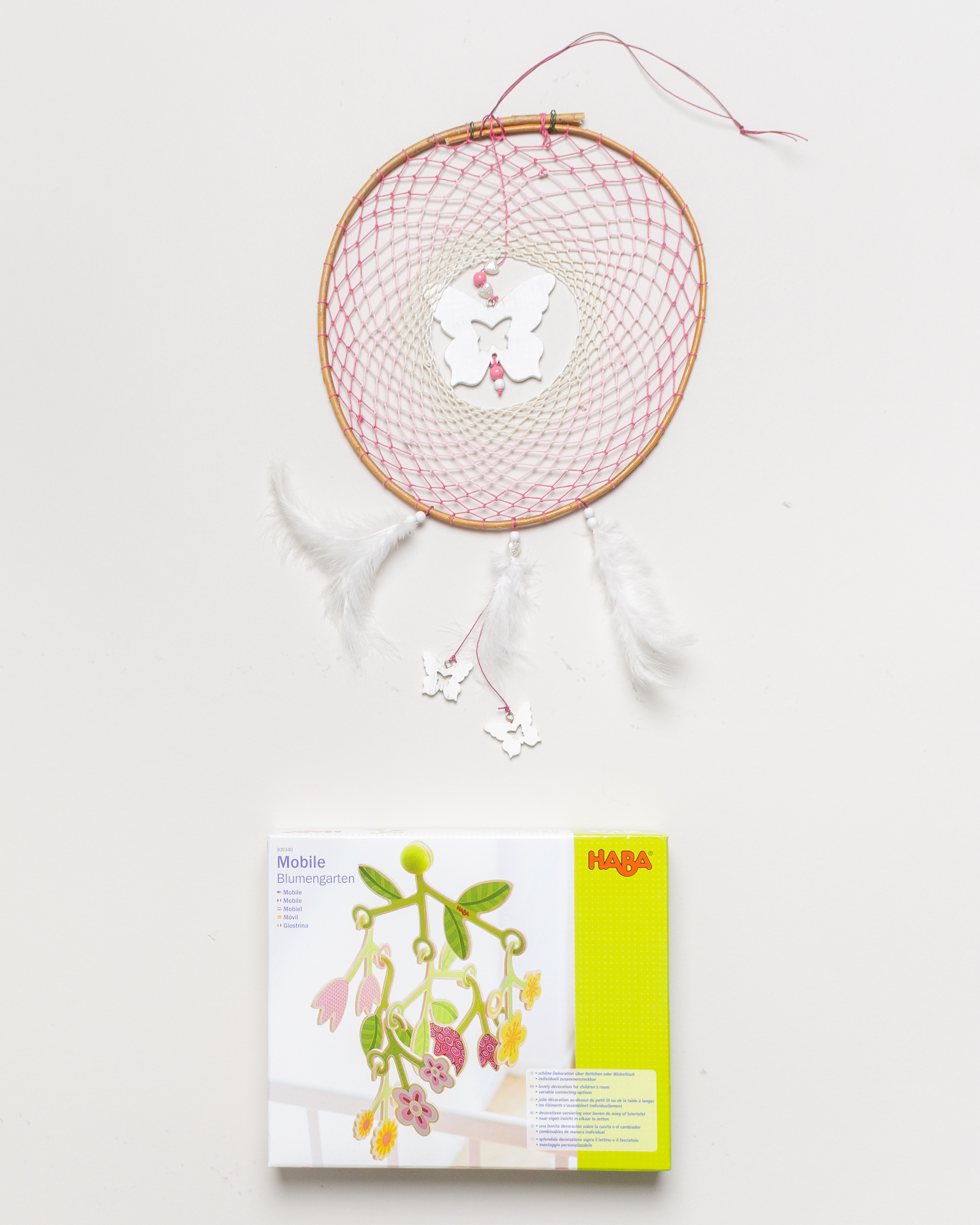 1 Traumfänger – Mobile Spielzeug Haba in OVP Natur Blätter Schmetterling
