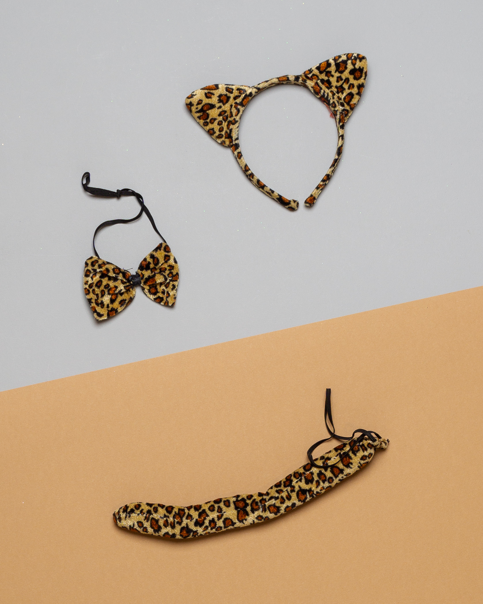 Katze Accessoires, unisize – Accessoires für Kostüm Karneval Leo Leopard Giraffe