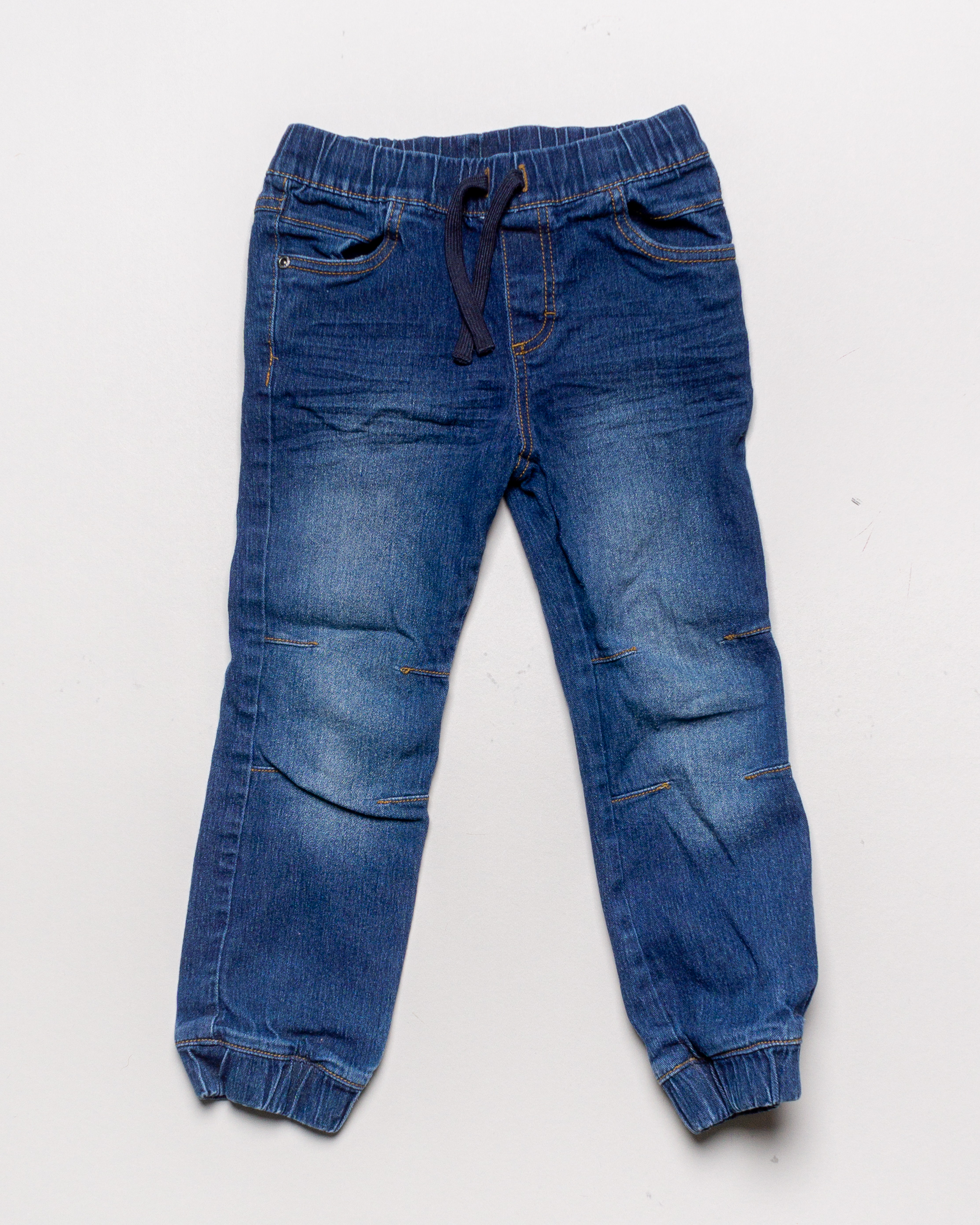 1 Hose Gr. 116/122 - NEU Jeans mit Zugband Gummizug weicher Stoff