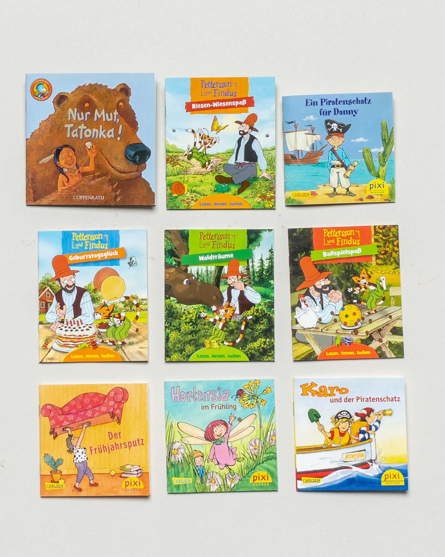 9 Pixi Bücher – Piraten Petterson und Findus Frühling Minibücher Set