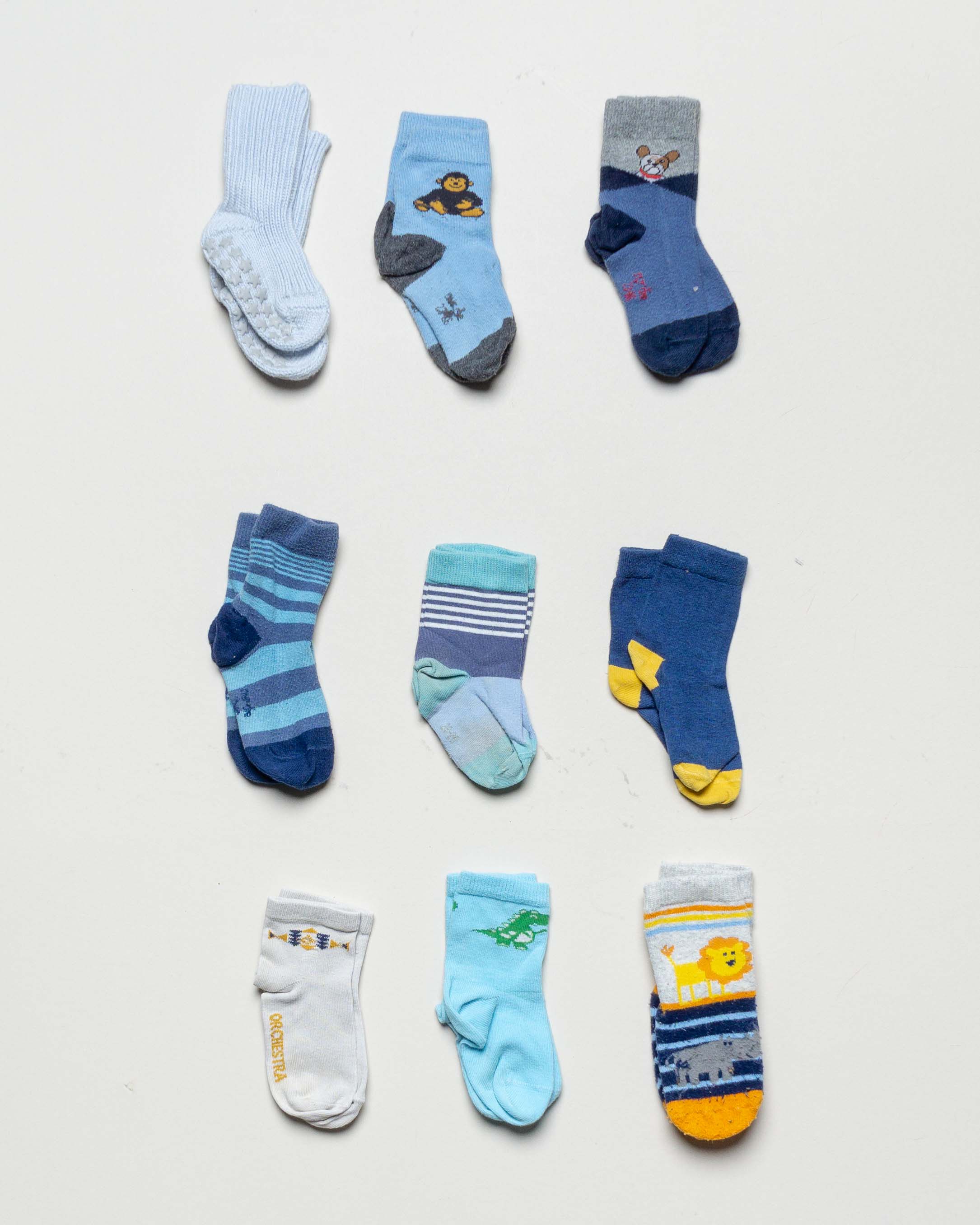 9 Paar Socken Gr. 23-26 – Gr. 80/86/92/98 Set Pack 