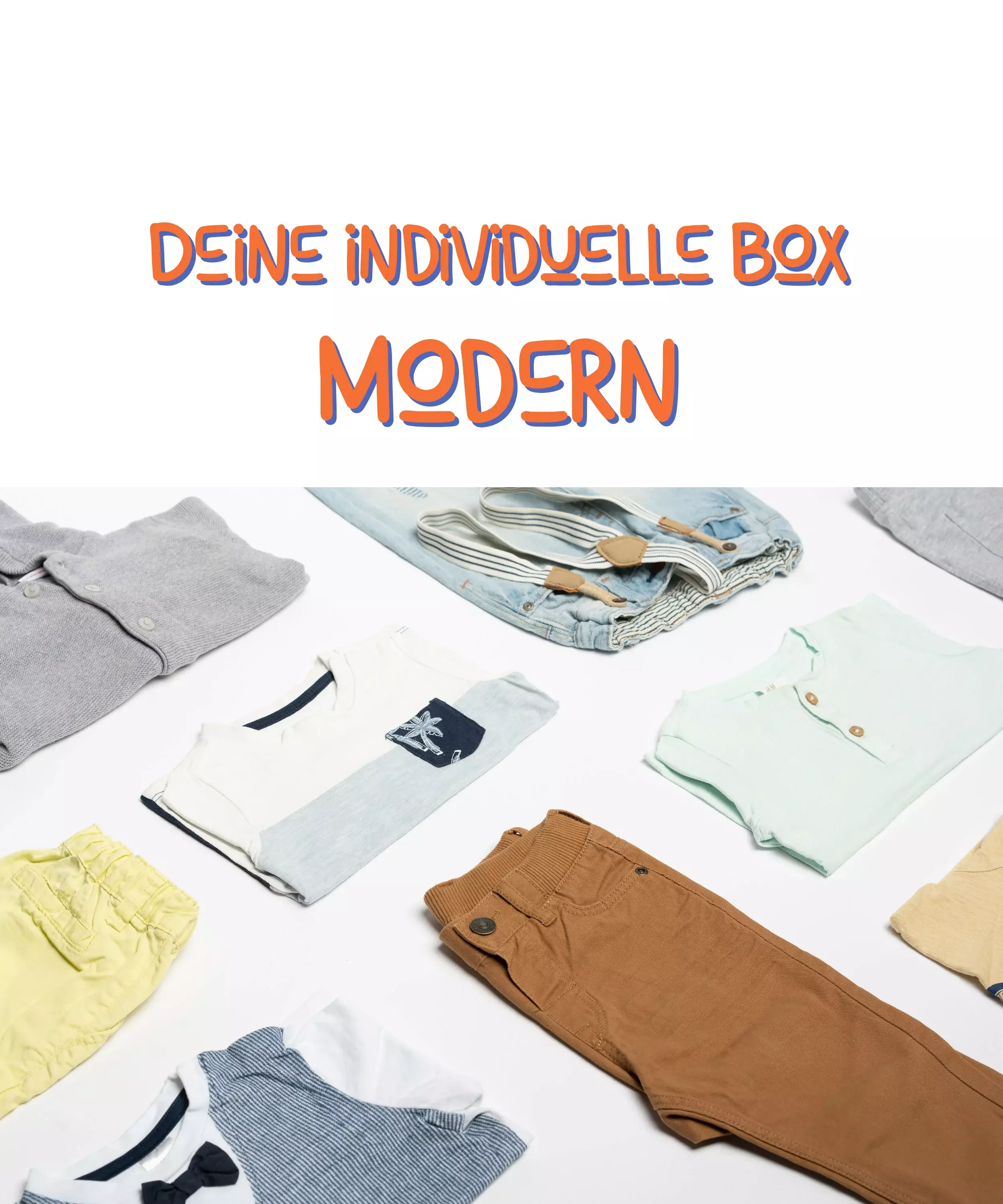 Box "Modern" – blau, pastell, Kragen, Fliege