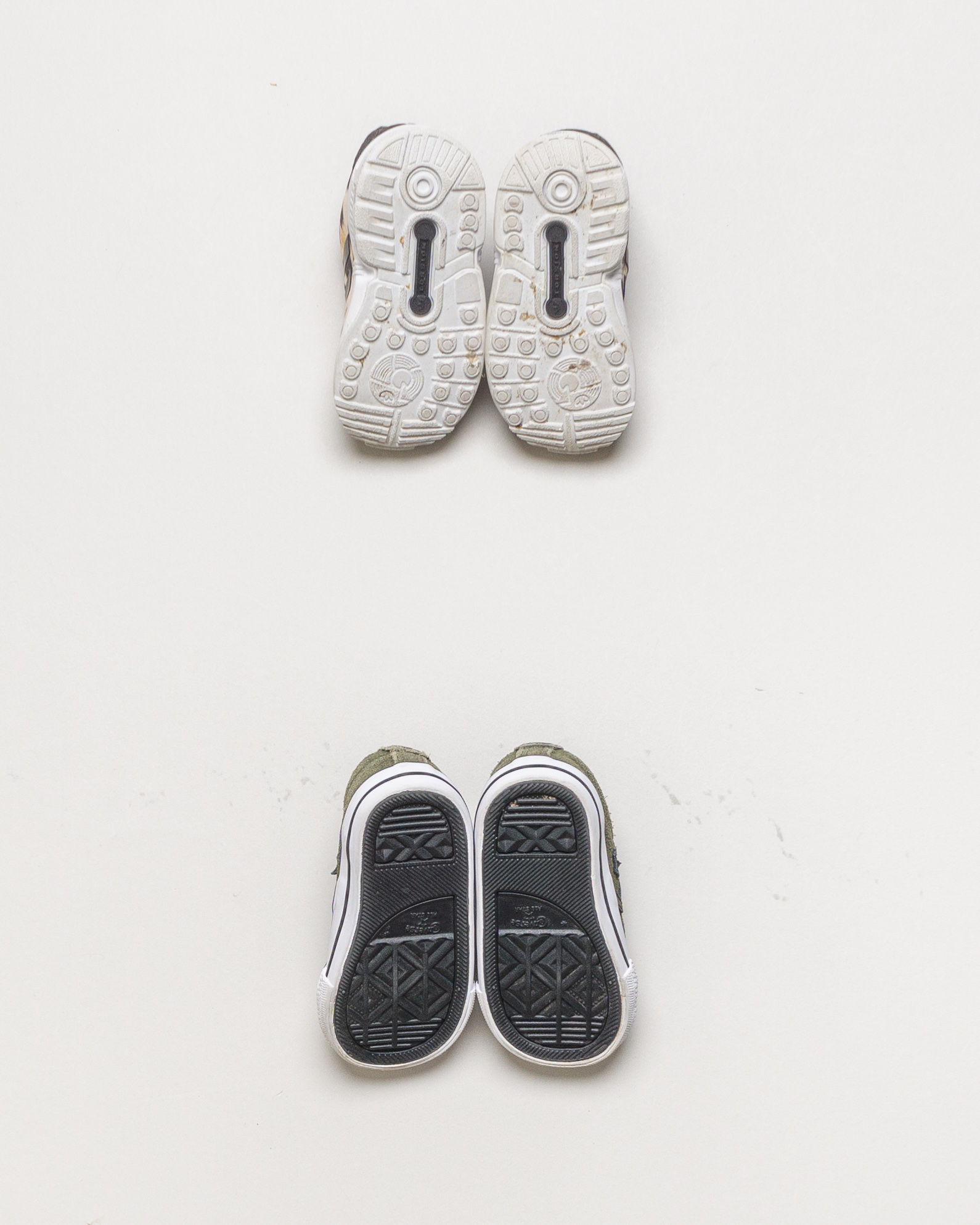 1 Paar Schuhe Gr. 22 – Sneaker Sportschuhe Grün Adidas Leder 