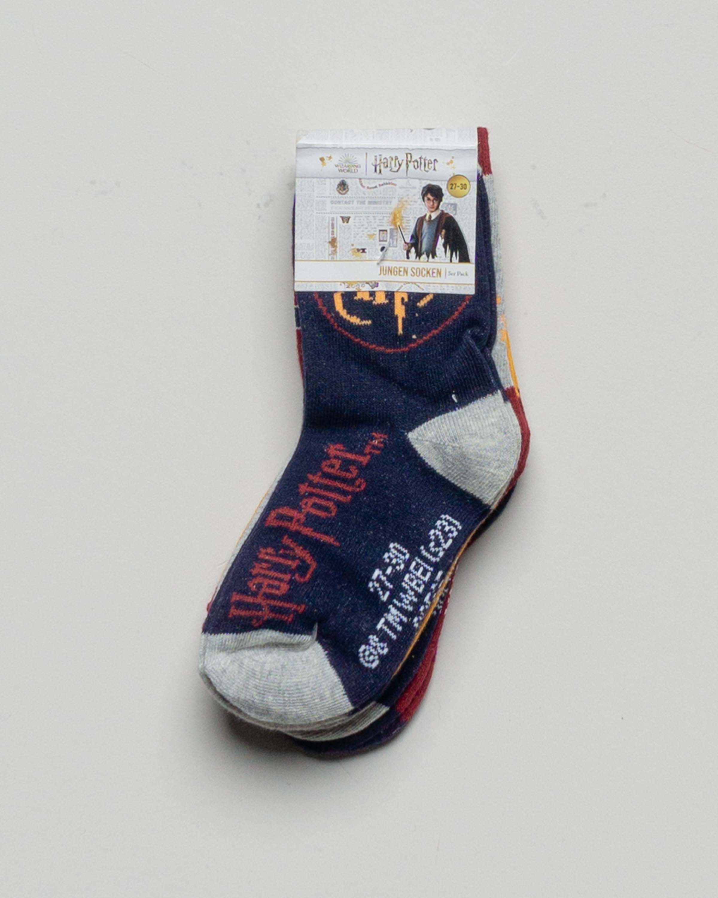 5 Paar Socken Gr. 23-34 – NEU Harry Potter rot Mädchen Jungen