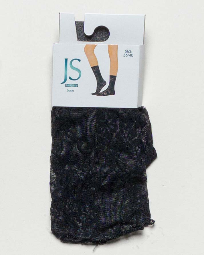 4 Paar Socken Gr. 36-40 – NEU Set Pack Spitze dünn schwarz