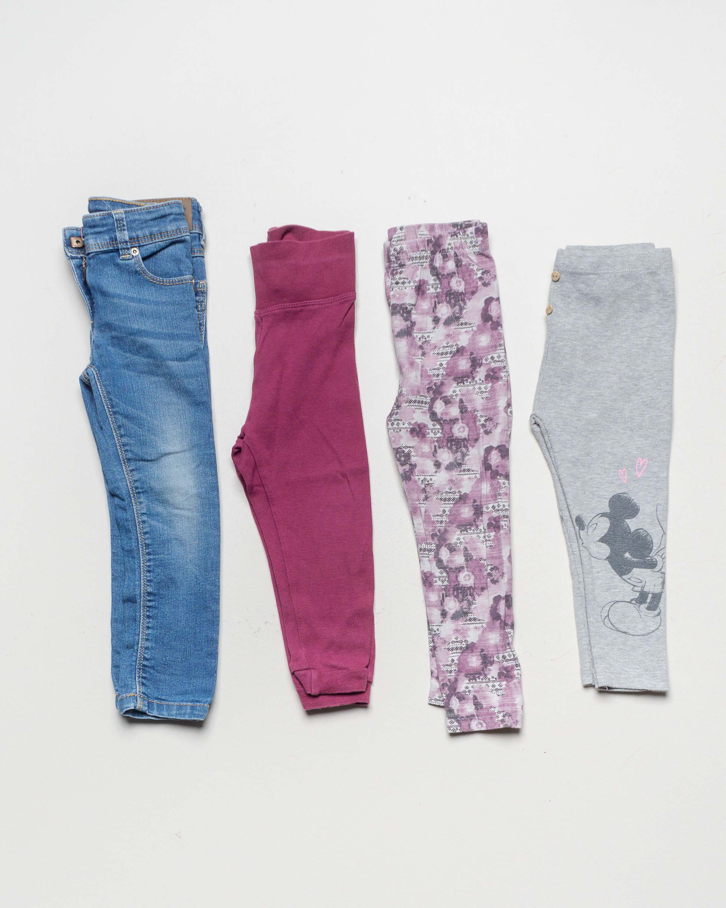 4 lange Hosen Gr. 86/92 – 1x Zara 1x Minymo 1x Lupilu Bio 1x Esprit Jeans Jungen Mädchen Pack Set