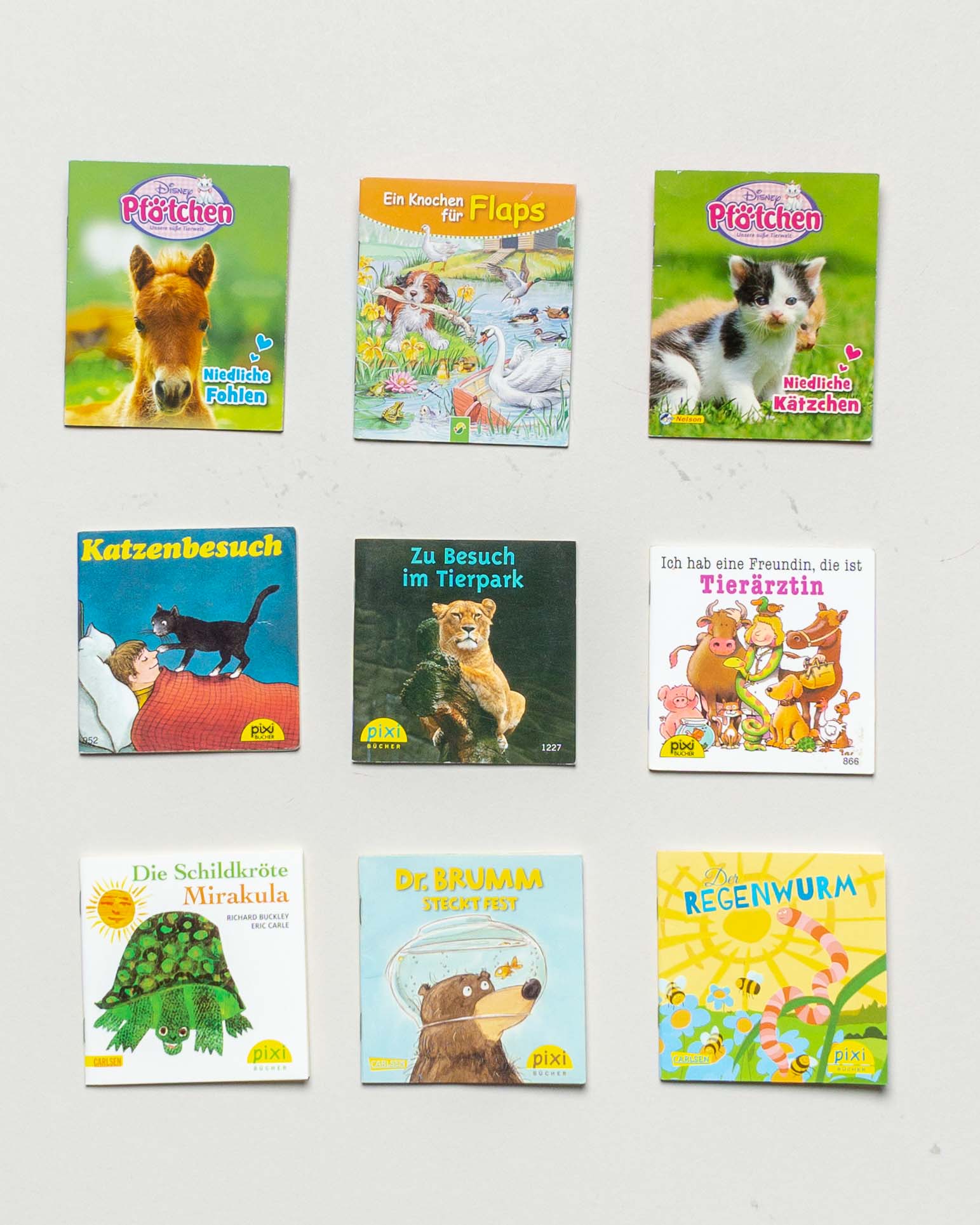 9 Pixi Bücher – Tiere Tierpark Bauernhof Minibücher Set