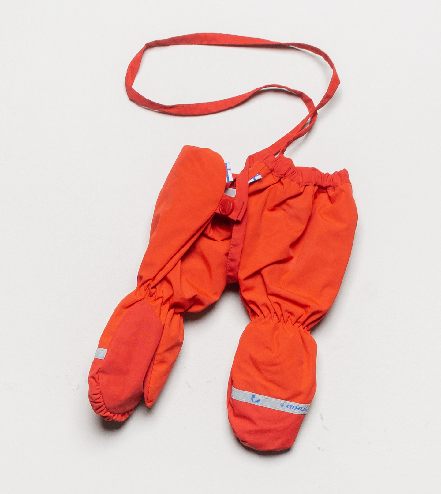 1 Paar Handschuhe Gr. 98/104 – Finkid Fäustlinge rot orange Schnur