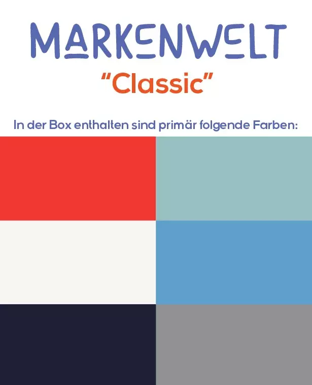 Box "Classic" – blau, rot, Hemden, Jeans