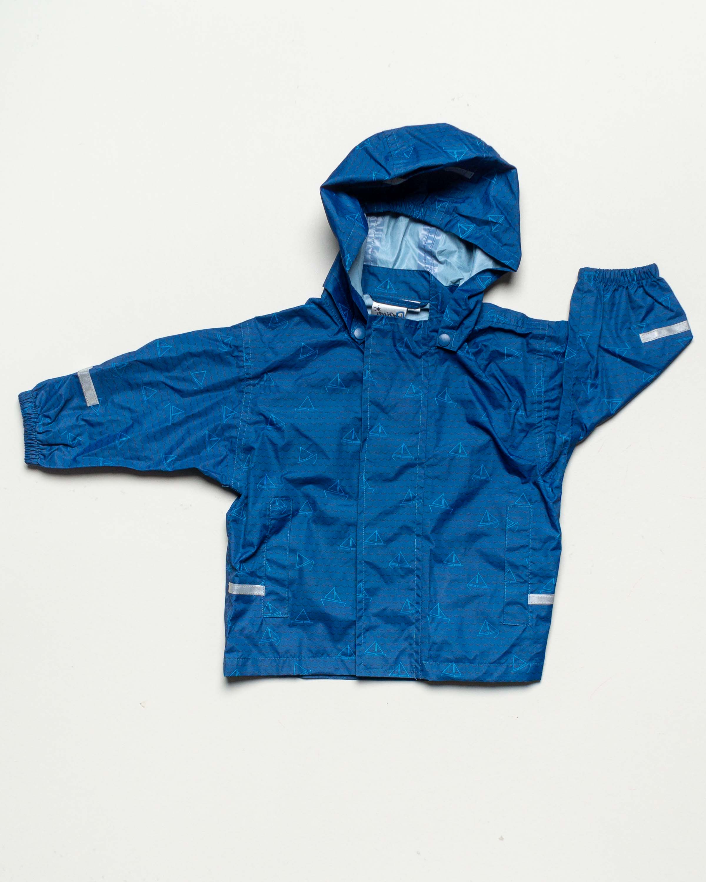 Matschjacke Gr. 74/80 - Regenjacke blau Mädchen Junge