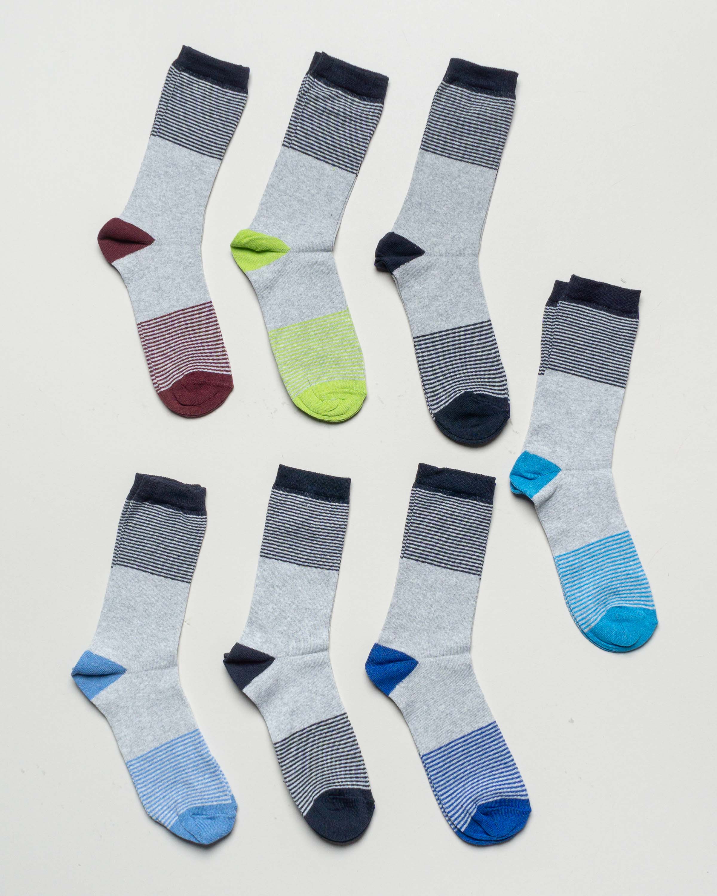 7 Paar Socken Gr. 35-38 – NEU Strümpfe Ringel bunt Set Pack Jungen Mädchen