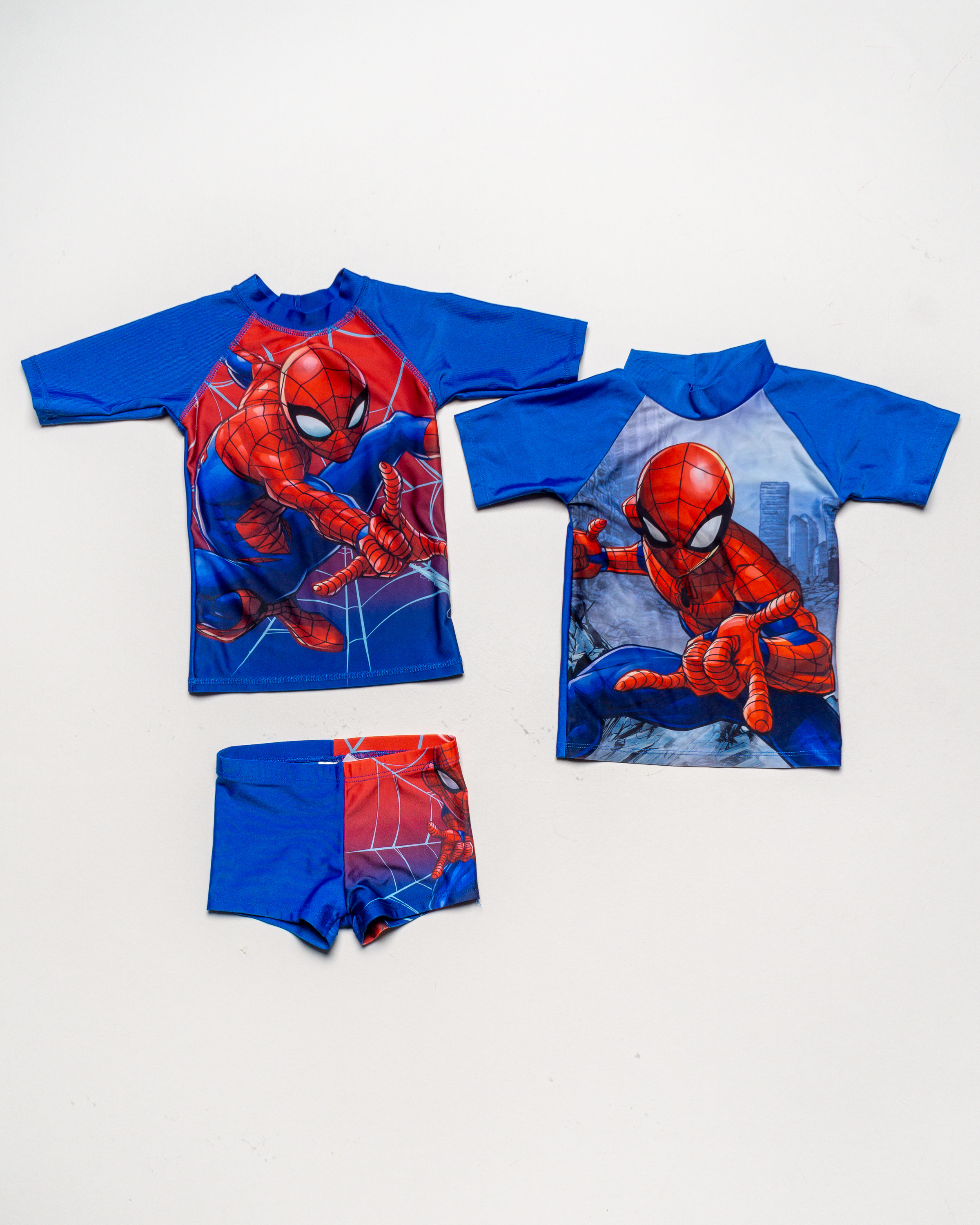 3 Teile Gr. 98/104 – UV Schutz Sonnenschutz T-Shirts Strandkleidung Baby Hose Spiderman