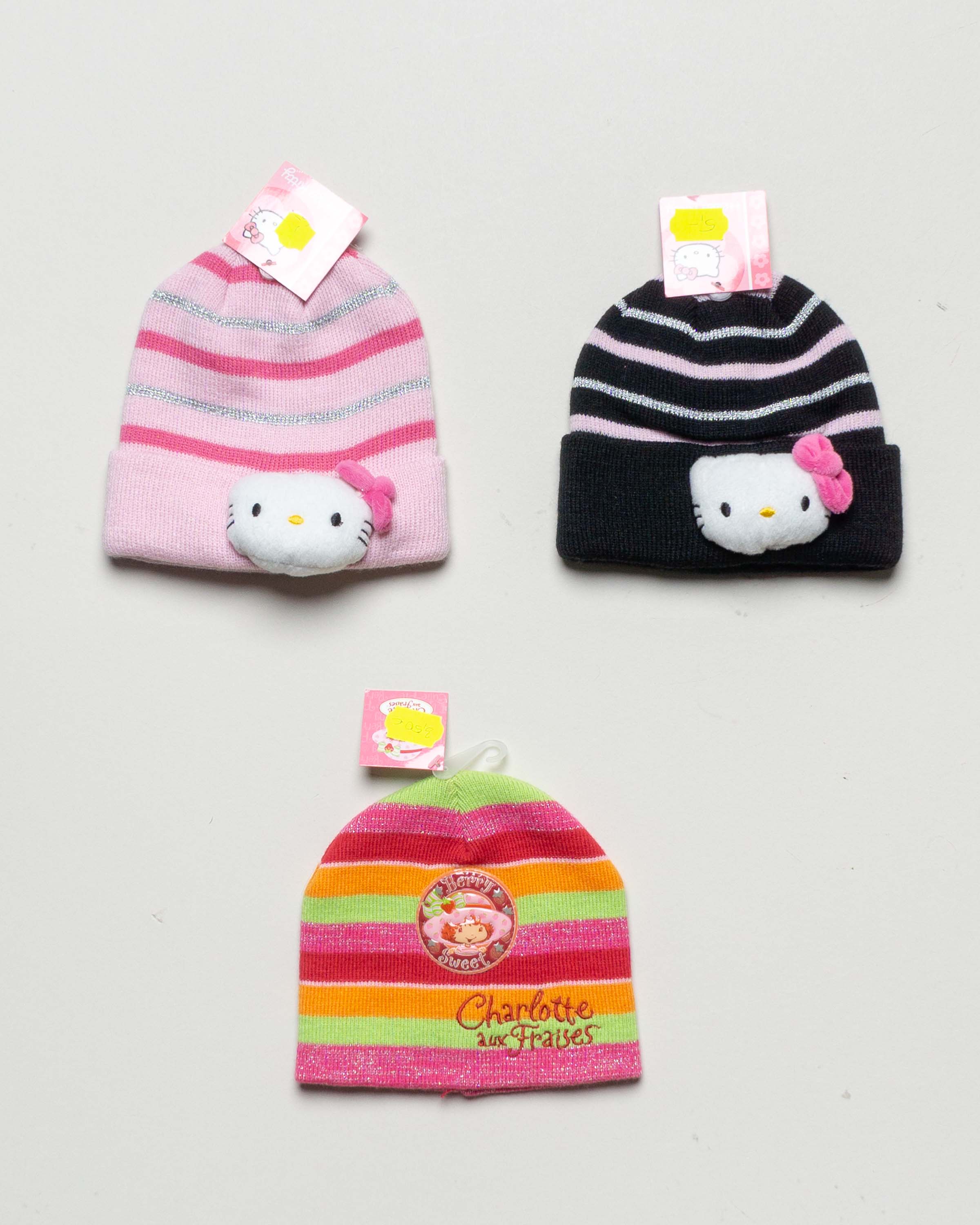 1x Mütze 86/92/98 – NEU Wintermützen Strick Hello Kitty Charlotte aux Fraises