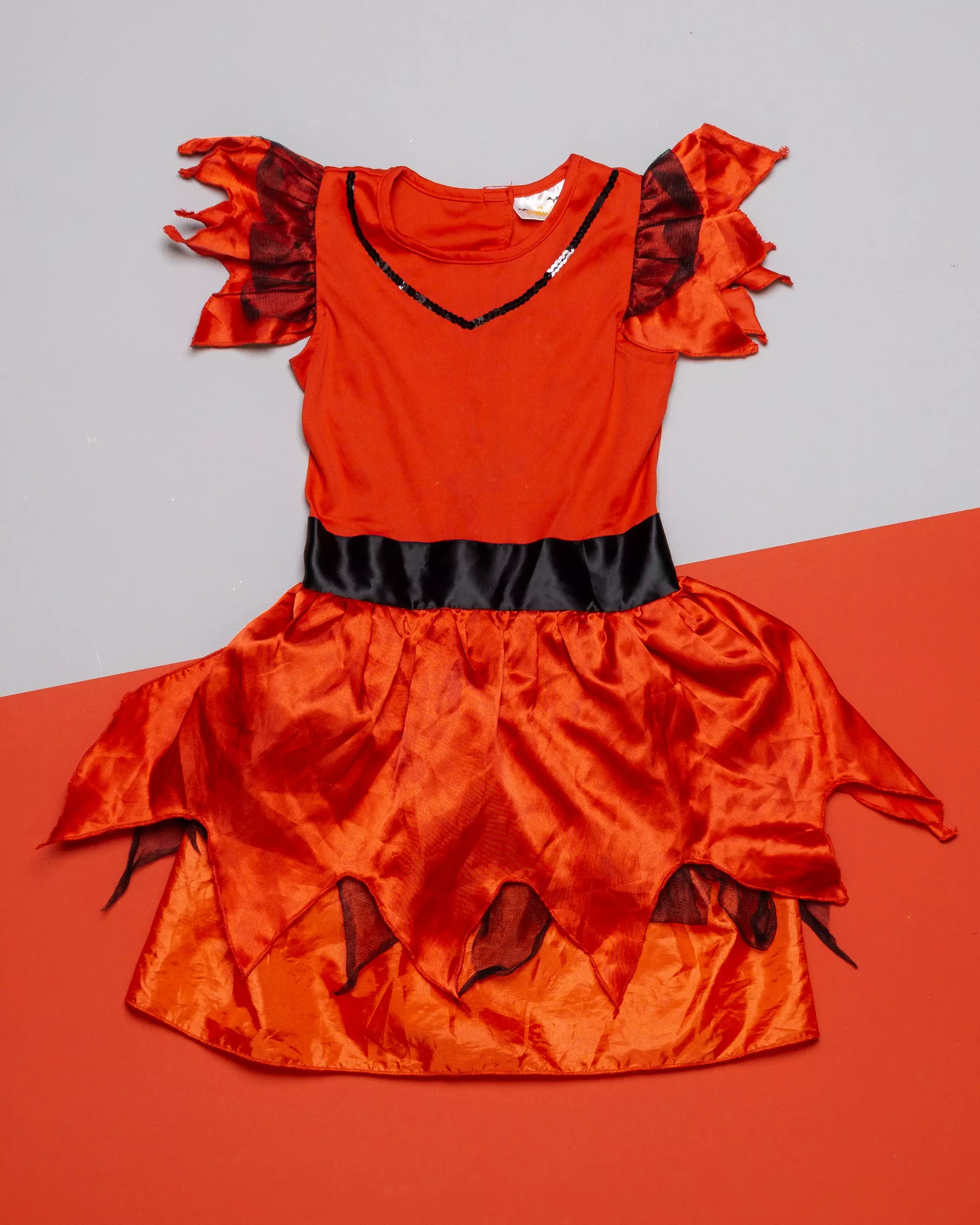 Hexen Kleid Gr. 110/116 - Kostüm, Verkleidung für Karneval & Fasching Halloween