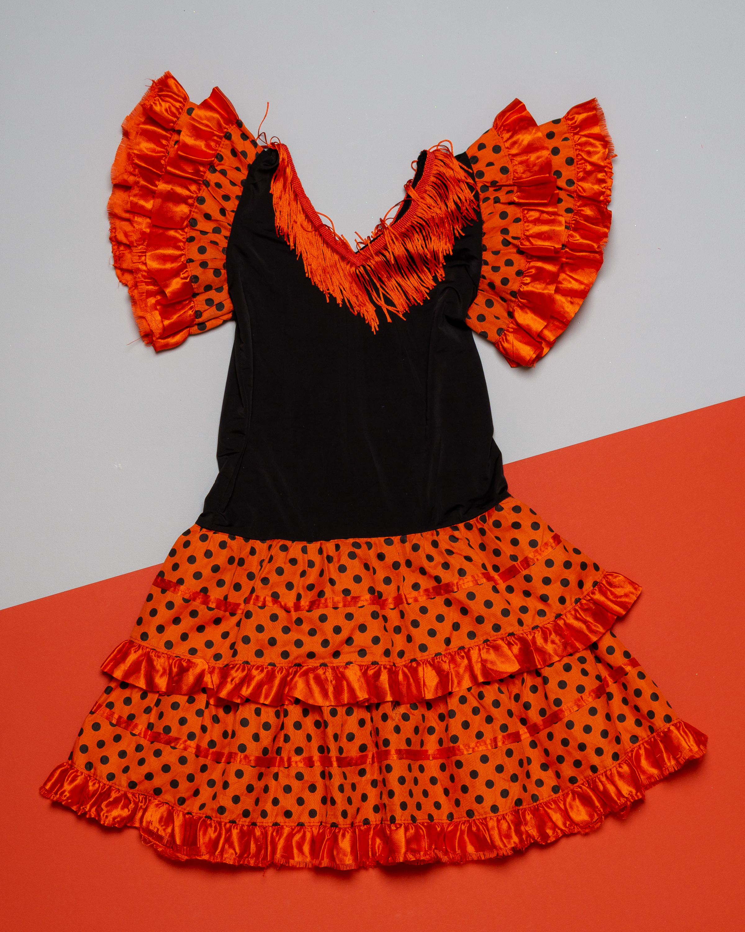 Marienkäfer/Flamenco Kleid Gr. 80-134 – Kostüm mit Makel Fasching Karneval Verkleidung