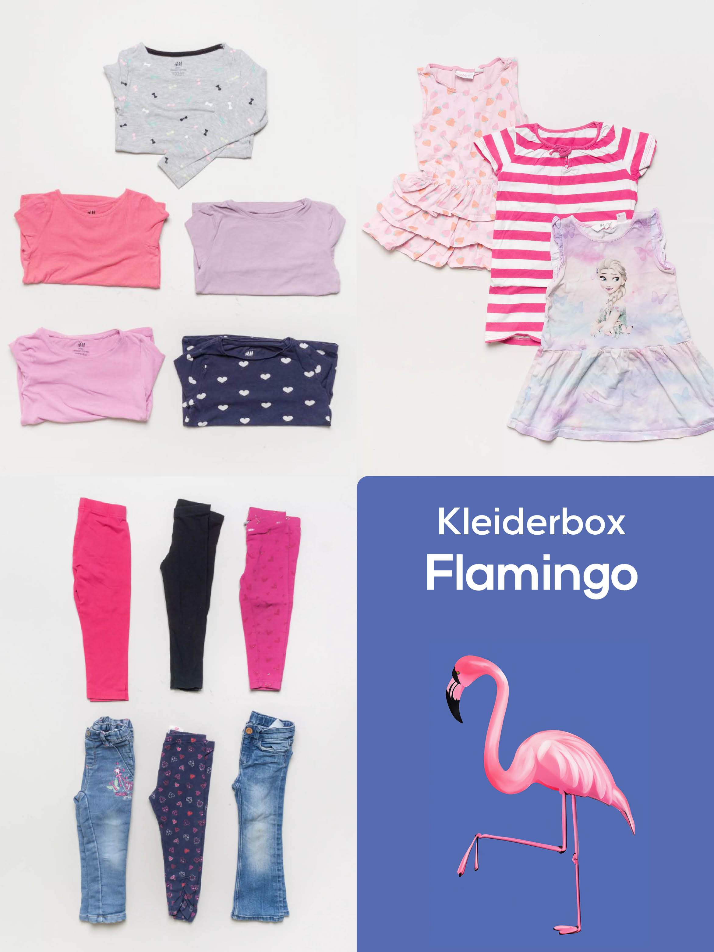 1 kg Kleiderbox Flamingo