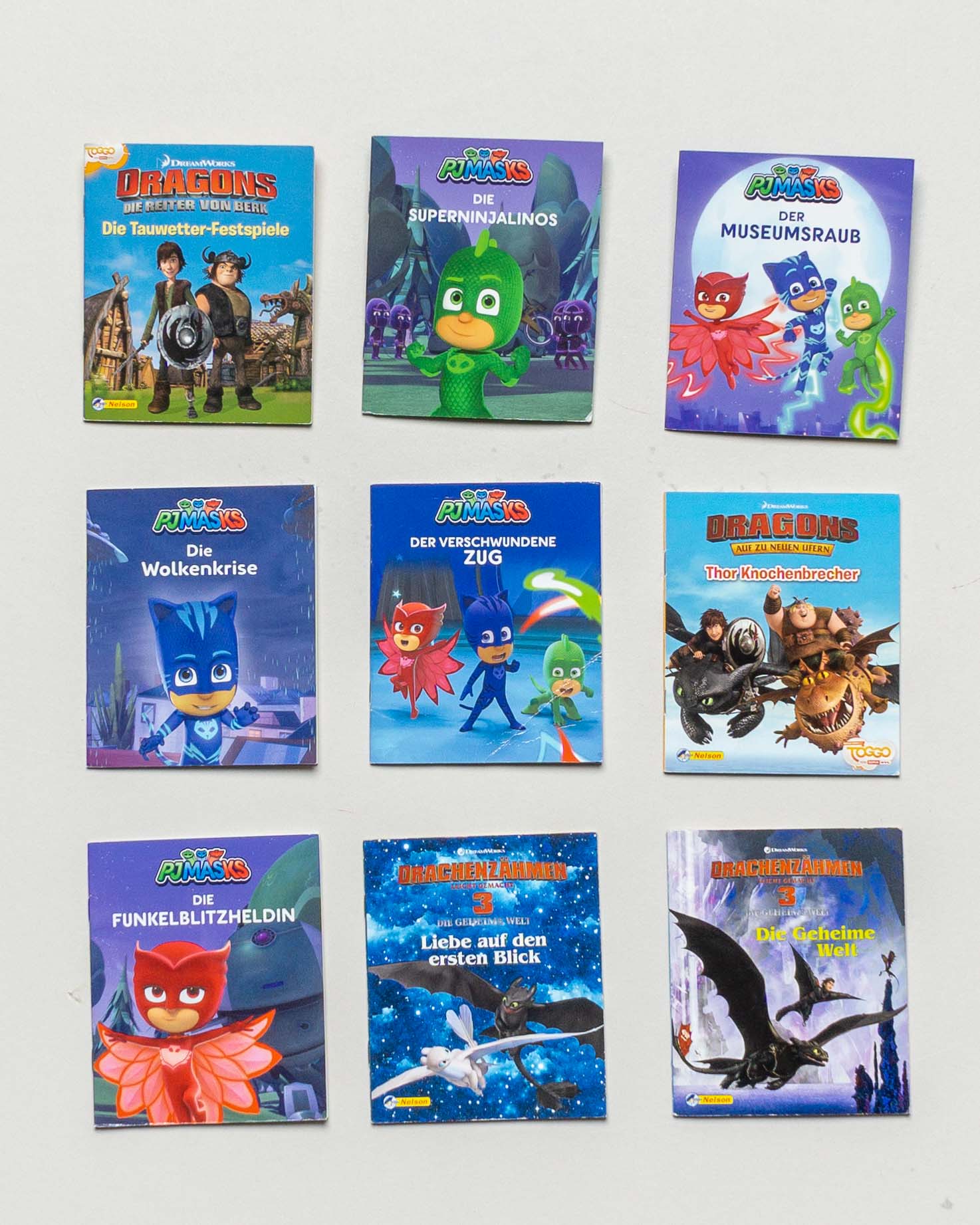 9 Pixi Bücher – PJ Masks Dragons Minibücher Set