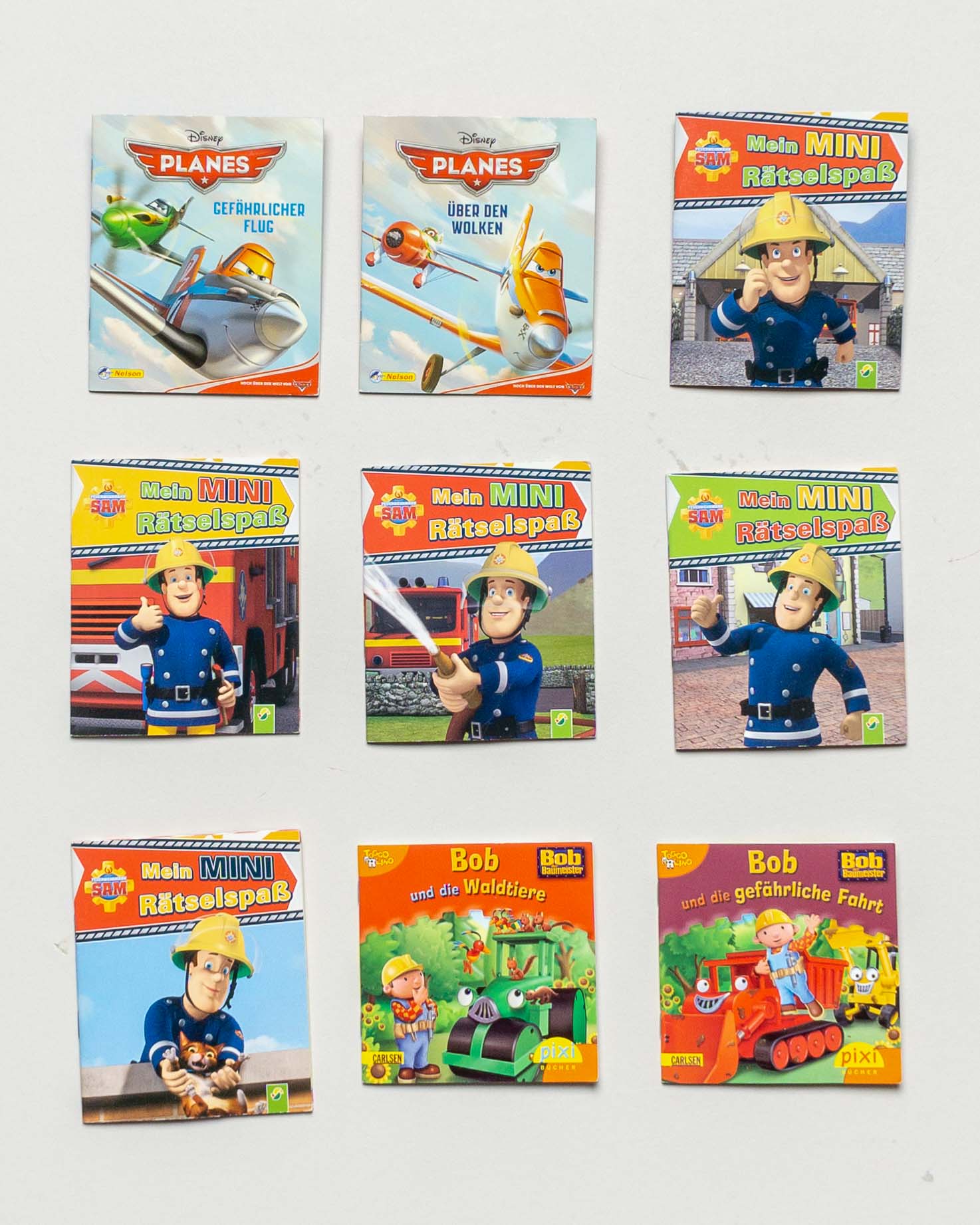 9 Pixi Bücher – Feuerwehrmann Sam Planes Minibücher Set